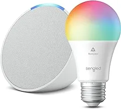 Voice-activated Echo Dot (4th Gen) controlling smart home features