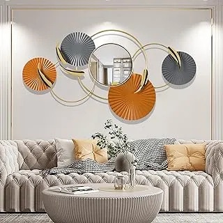 Chic and modern wall mirror enhancing the entryway's decor