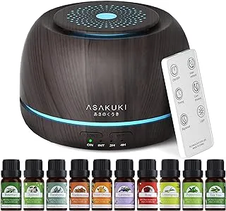Relaxing home environment created by a stylish essential oil diffuser