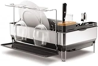 Efficient dish drying with the Simplehuman stainless steel rack