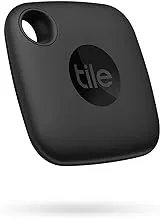 Tile Mate Bluetooth tracker attached to keys for easy finding