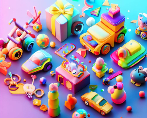 An enticing image highlighting the top gift ideas for kids, including a range of toys, games, and educational items that are sure to bring joy and excitement to children of all ages
