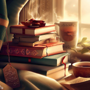 Curated Wonders – Thoughtful and Unique Gift Ideas for Book Lovers Immerse yourself in a world of literary delights with these thoughtful and unique gift ideas for book lovers. This image features a cozy reading nook adorned with a stack of beautifully wrapped books, a personalized bookmark, and a cup of warm tea. Delight the bibliophiles in your life with gifts that ignite their imagination and enhance their reading experience. Celebrate the love for books with these curated wonders designed to inspire and captivate