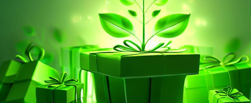 An eco-friendly gift box filled with sustainable and environmentally conscious gifts, perfect for conscious consumers and eco-minded individuals.