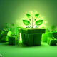 An eco-friendly gift box filled with sustainable and environmentally conscious gifts, perfect for conscious consumers and eco-minded individuals.