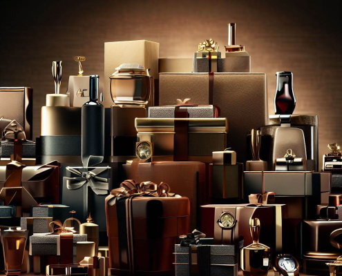 A captivating image featuring a collection of amazing gifts for him, crafted to show your heartfelt appreciation. From luxurious accessories to practical gadgets, these thoughtfully curated gifts are sure to make a lasting impression
