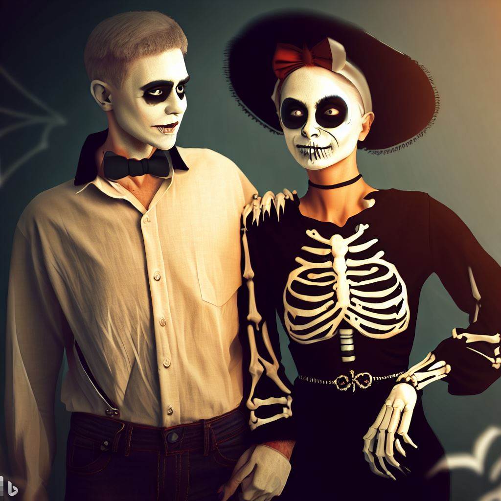 Couples' Halloween costume ideas with matching themes
