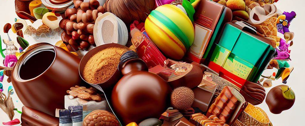 Image featuring a tantalizing array of international food and drink gift ideas, including exotic spices, gourmet chocolates, unique beverages, and iconic snacks, offering a delightful taste of different cultures and cuisines.