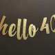Banner reading 'Hello 40' illustrating 40th birthday gift ideas for men